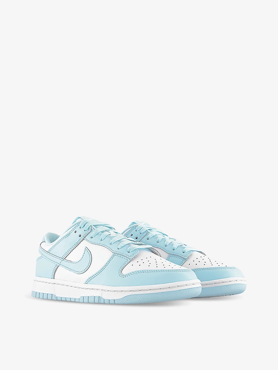 Dunk Low panelled leather low-top trainers - 3