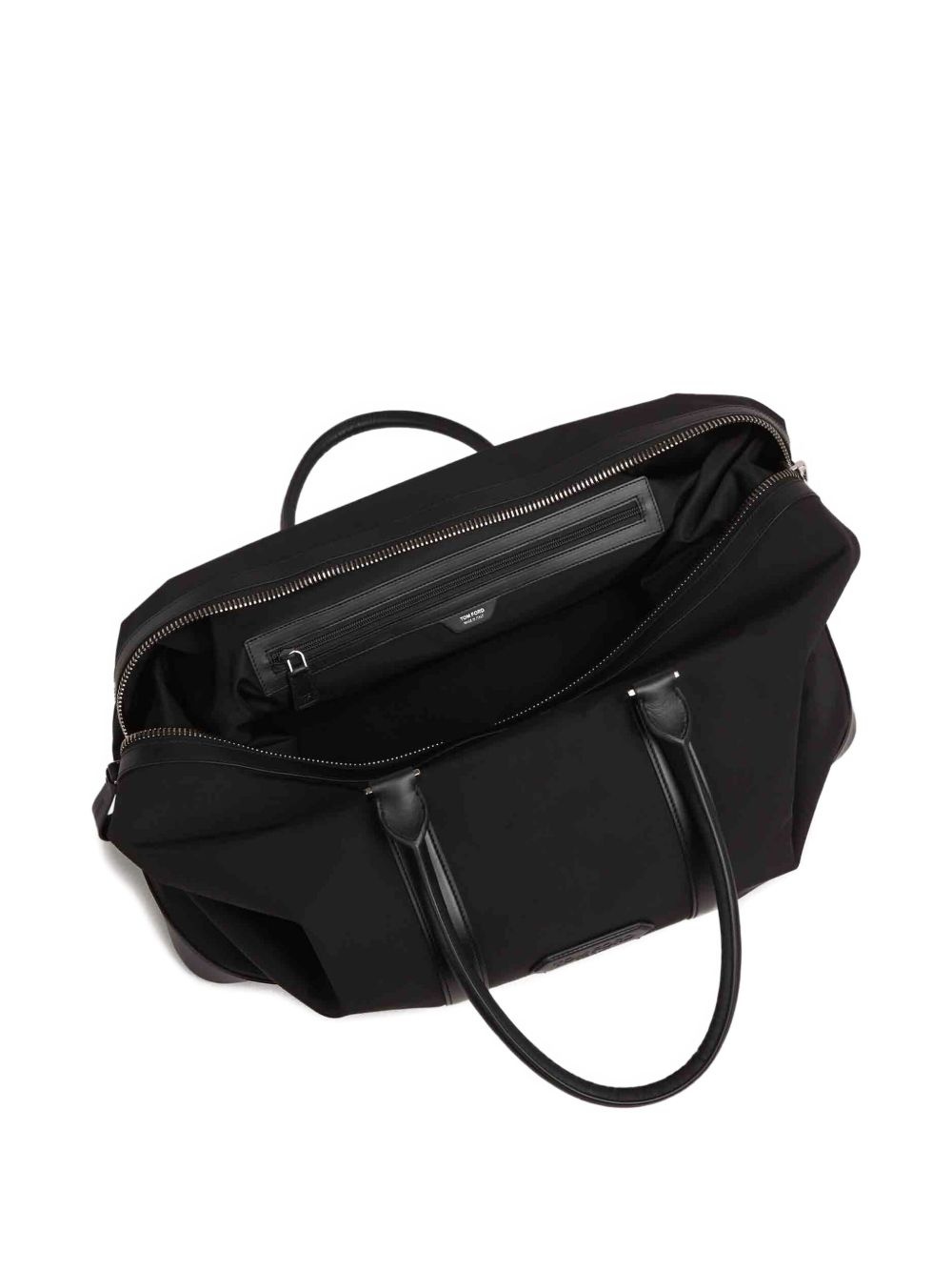 leather-trim luggage bag - 4