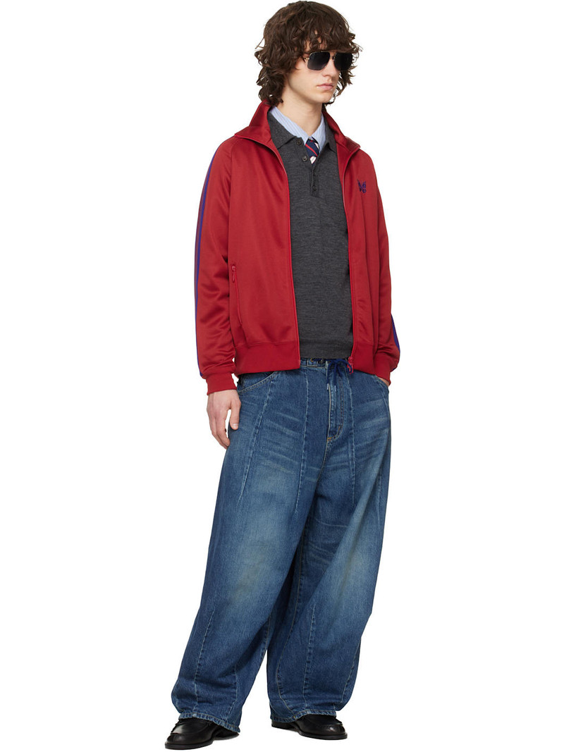NEEDLES Red Poly Smooth Track Jacket outlook