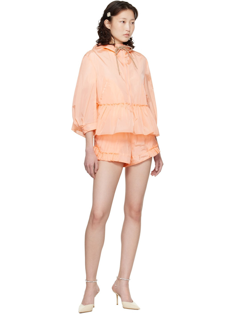 Simone Rocha Orange Ruffle Frill Peplum Jacket outlook