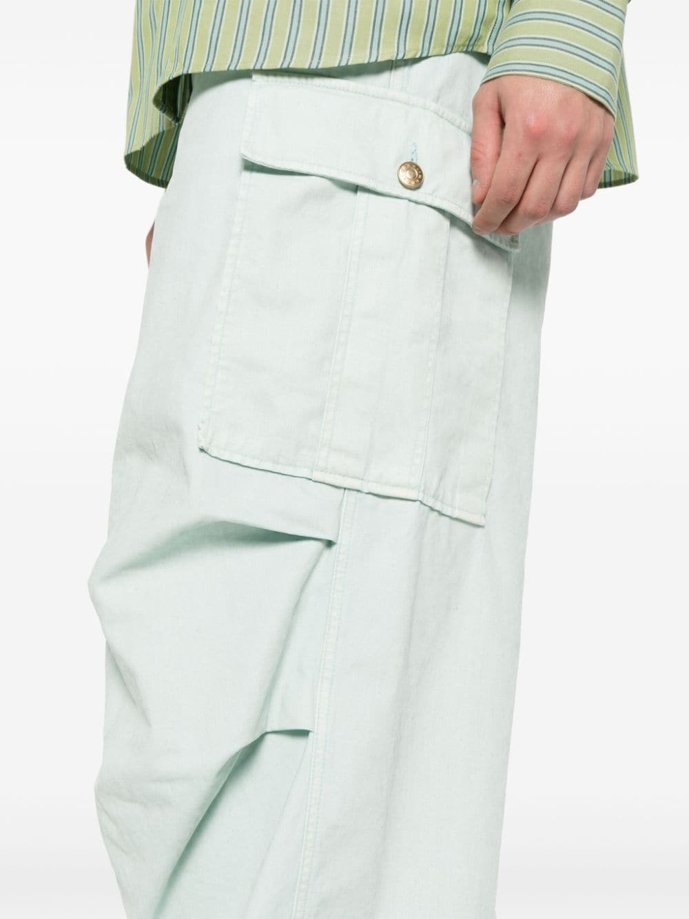 low-waist loose-fit cargo pants - 5