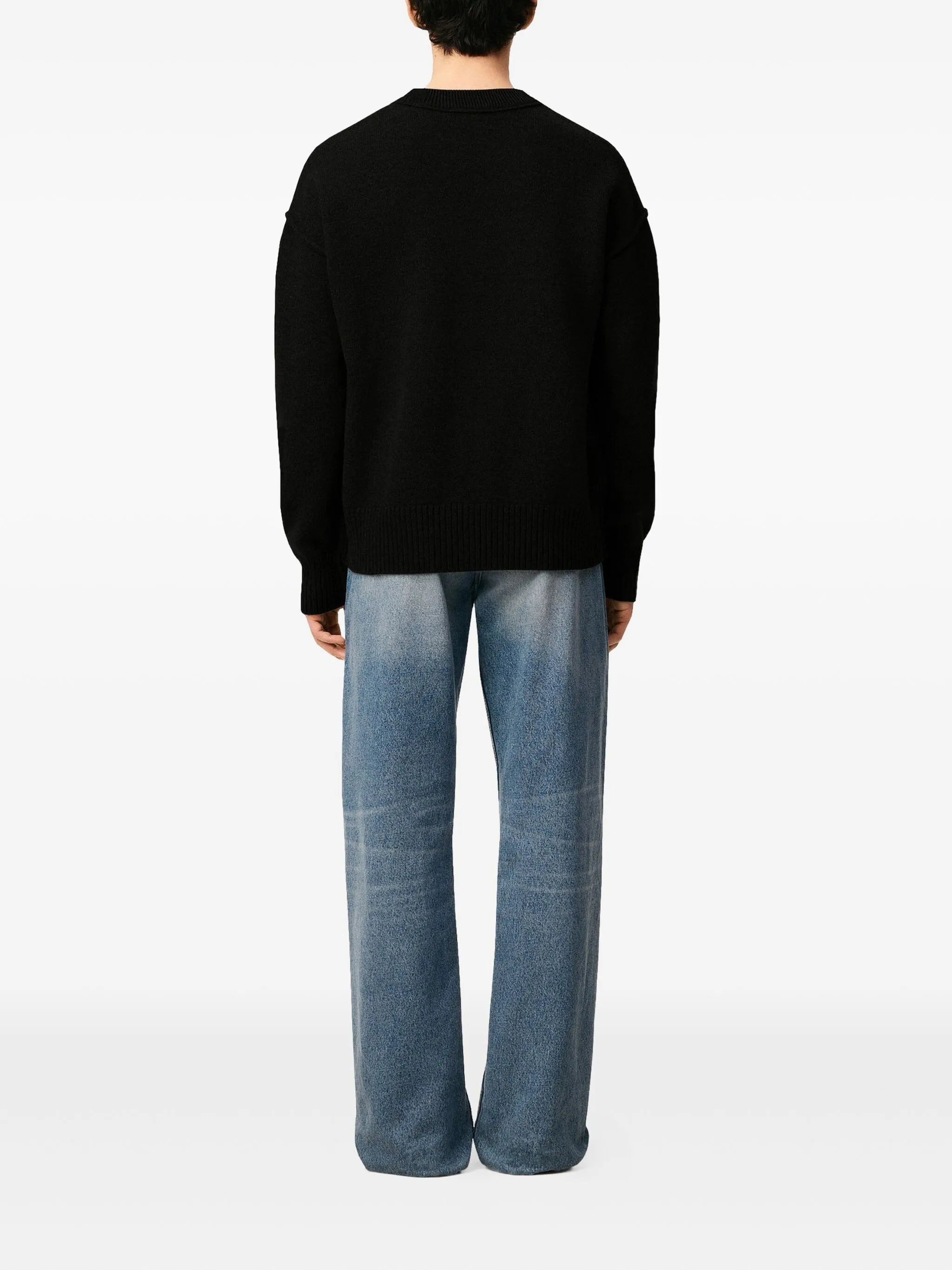 Ami Paris Heart-intarsia Wool Sweater - 5