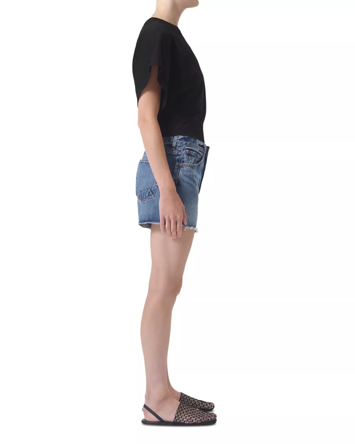 Parker Cutoff Denim Shorts in Ruin - 4