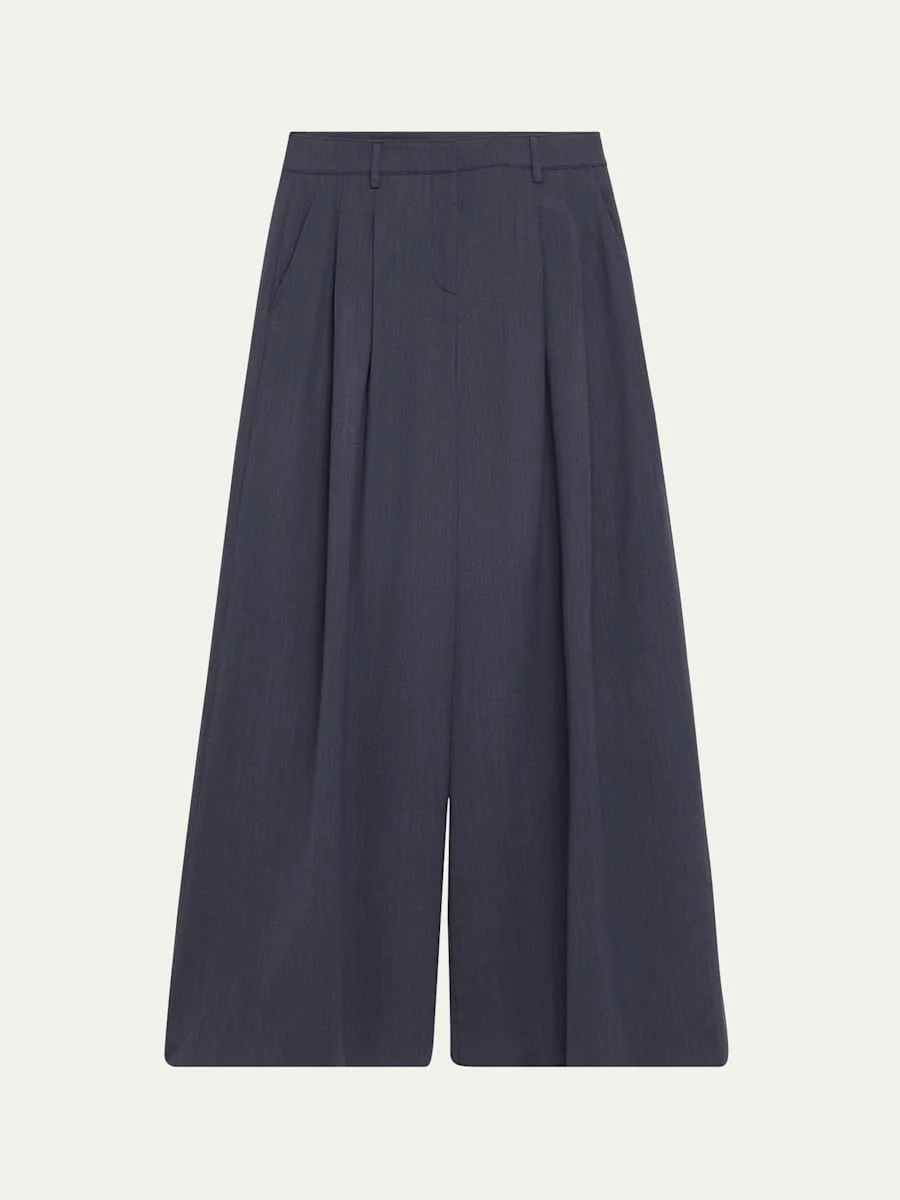 New Didi Wool-Blend Wide-Leg Pants - 1