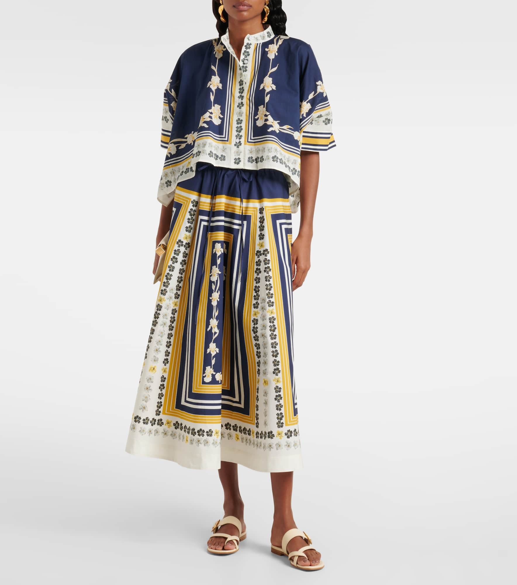 Foulard printed cotton shirt - 2