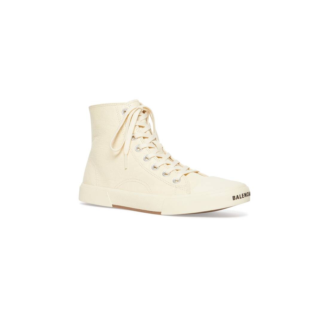 Men's Paris High Top Sneaker in White - 2