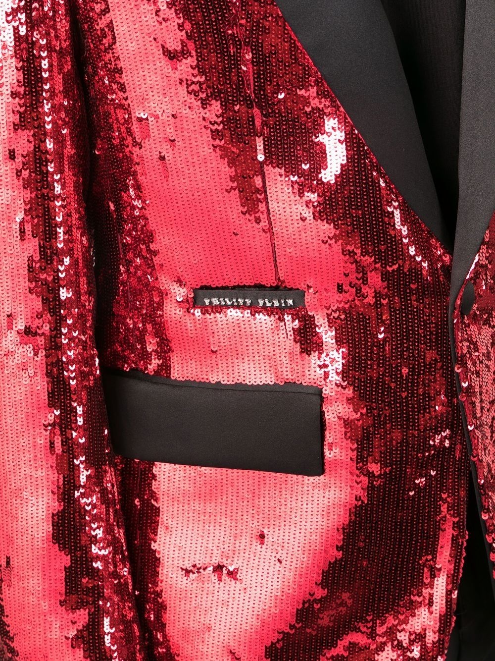 sequin single-breasted blazer - 5