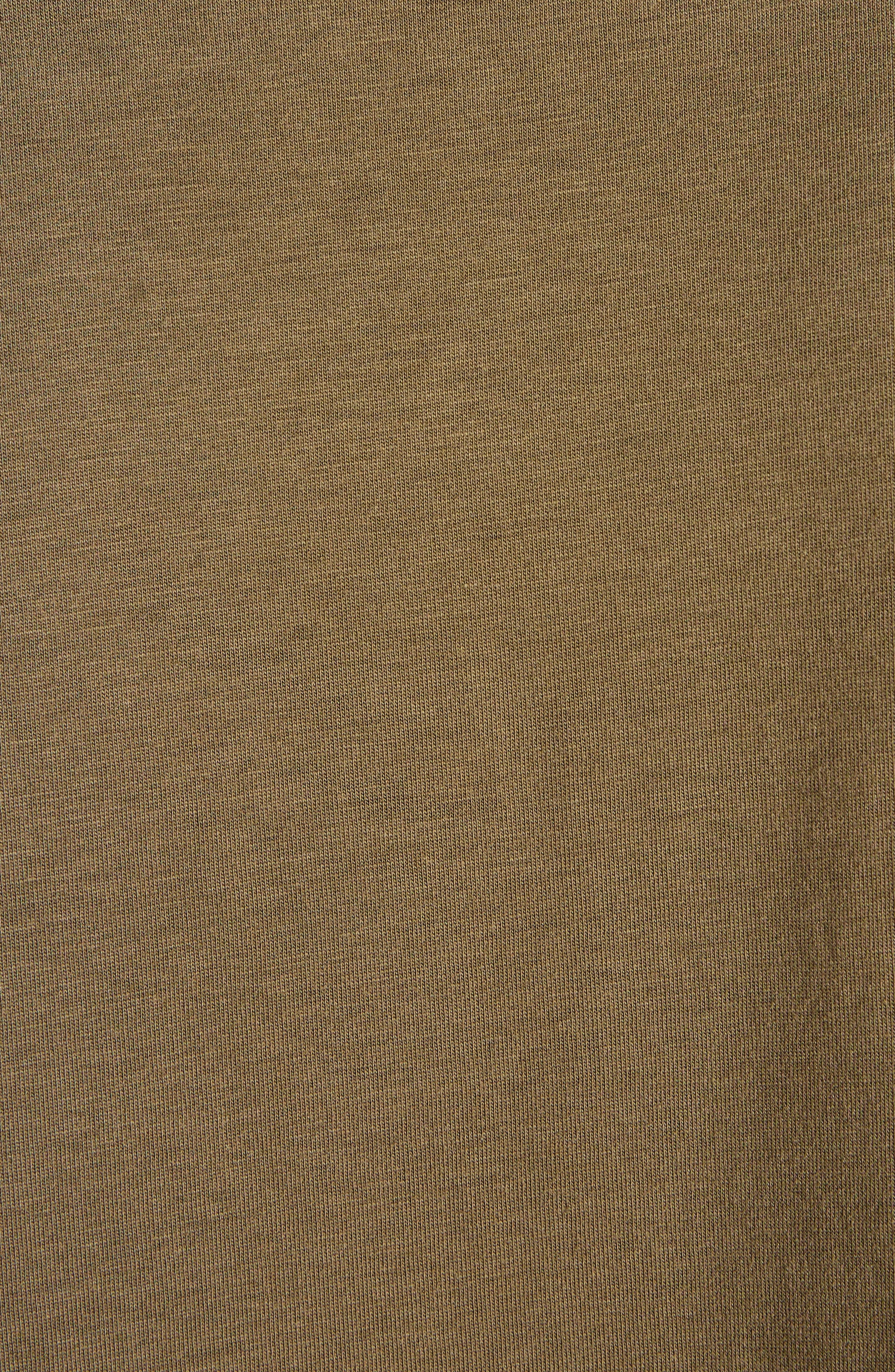 TOM FORD Short Sleeve Lyocell & Cotton Crewneck T-Shirt in Dark Military at Nordstrom - 5