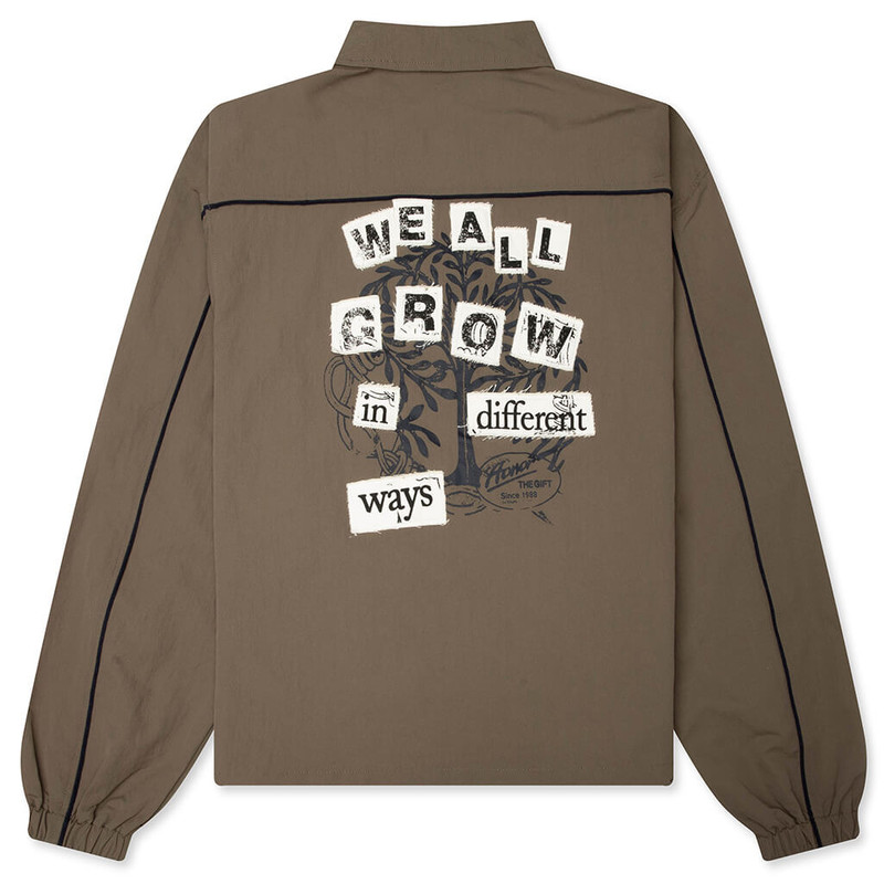 HONOR THE GIFT GROWTH TRACK JACKET - PEBBLE outlook