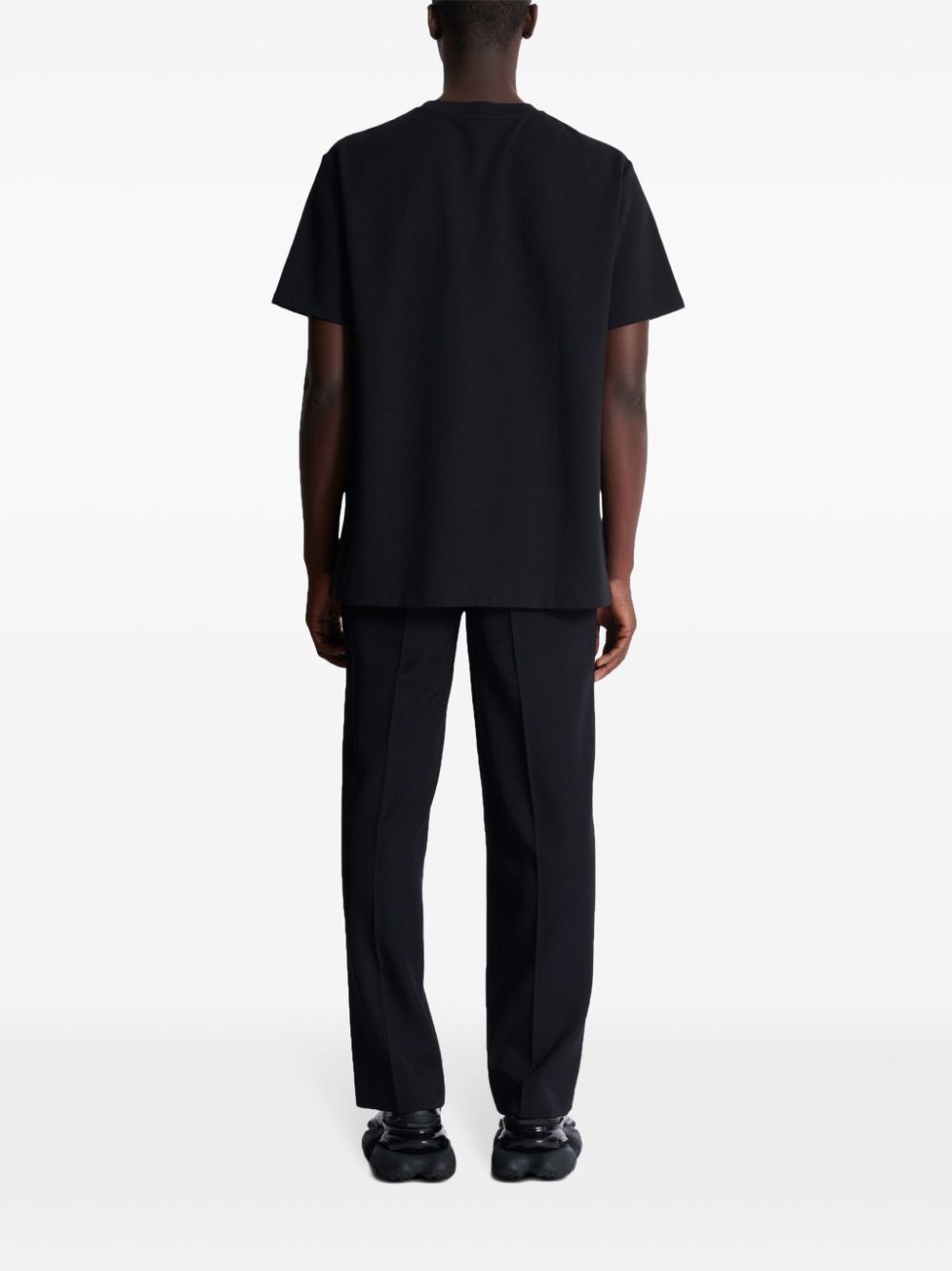 logo-embroidered t-shirt - 4