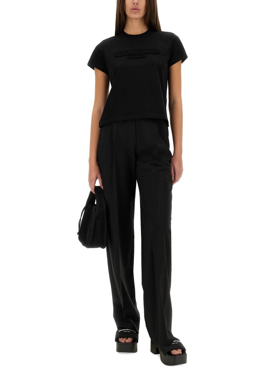 Alexander Wang Women Embossed Logo T-Shirt - 2