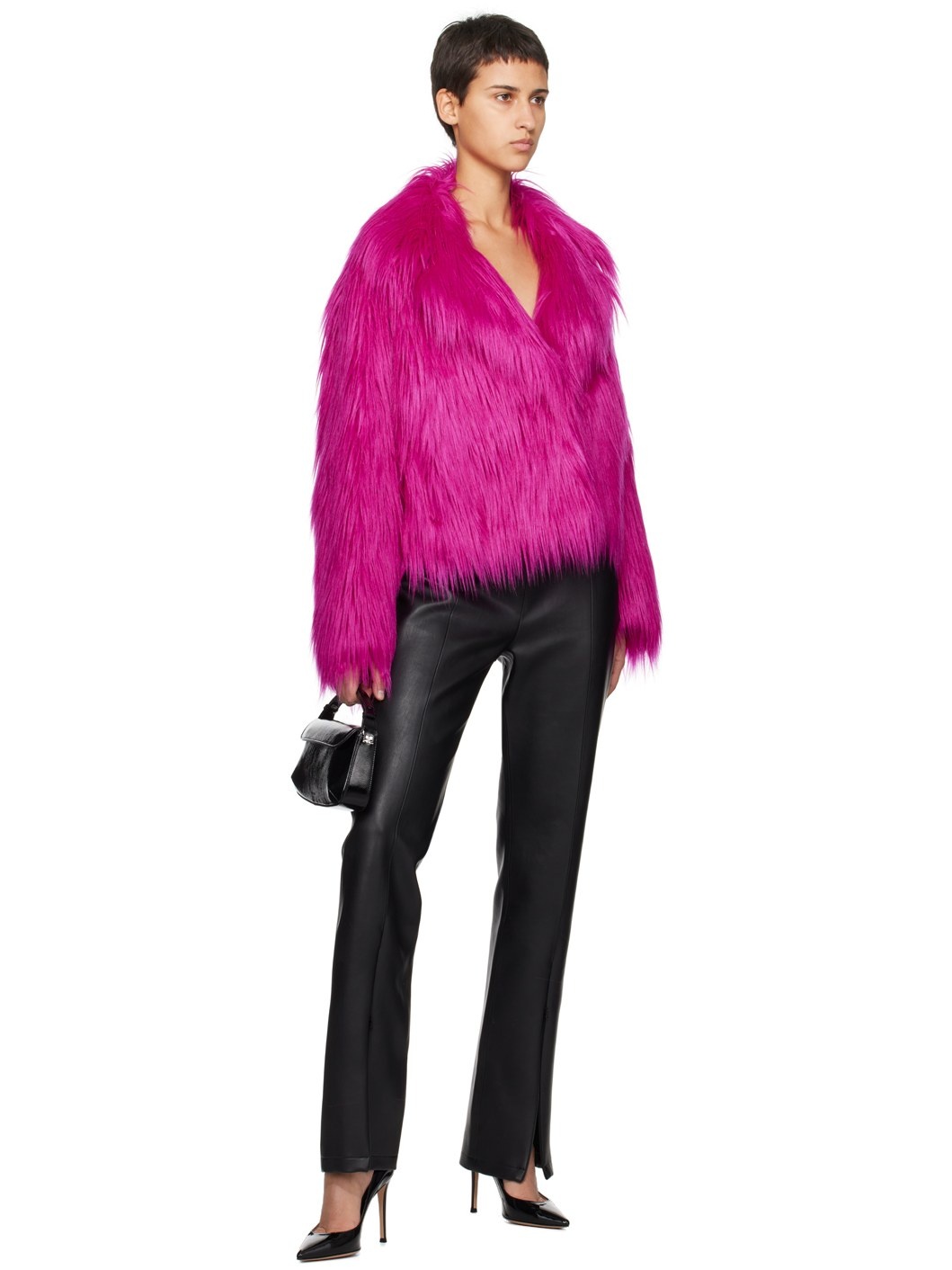 Pink Janet Faux-Fur Jacket - 4