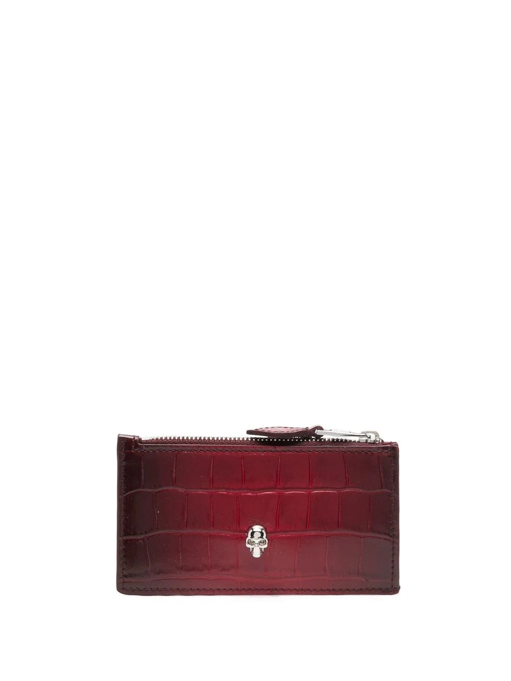 croc-effect calf leather purse - 1