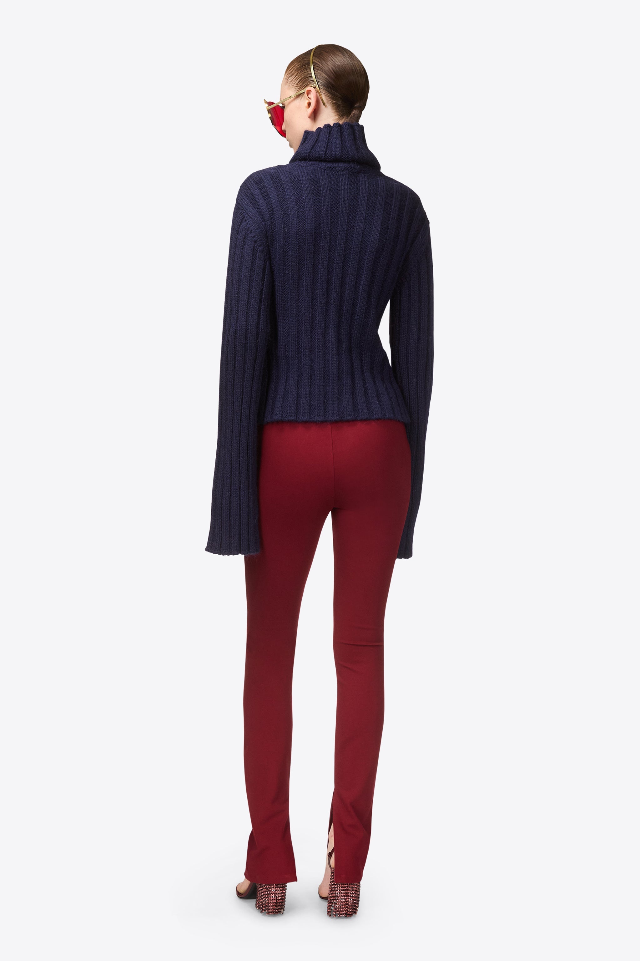 TWISTED KNIT TURTLENECK SWEATER - 6