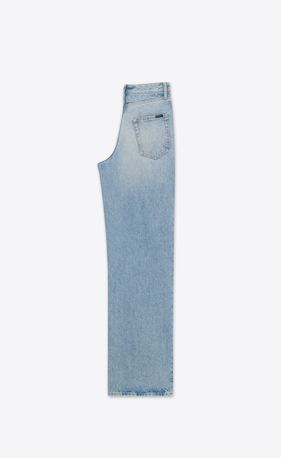 SAINT LAURENT wide-leg jeans in blue waves denim outlook