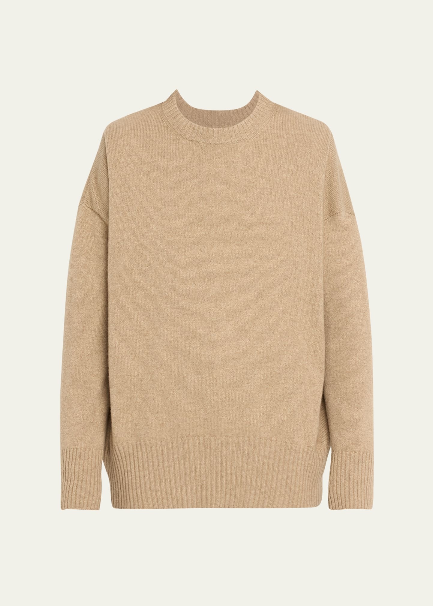 Oversize Cashmere Knit Sweater - 1