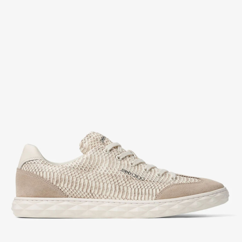 Diamond Light Flex M Roccia Snake Print Leather Trainers 1