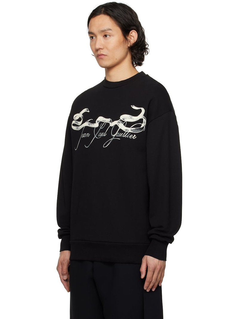 Jean Paul Gaultier Black 'The Tattoo Ruban' Sweatshirt outlook
