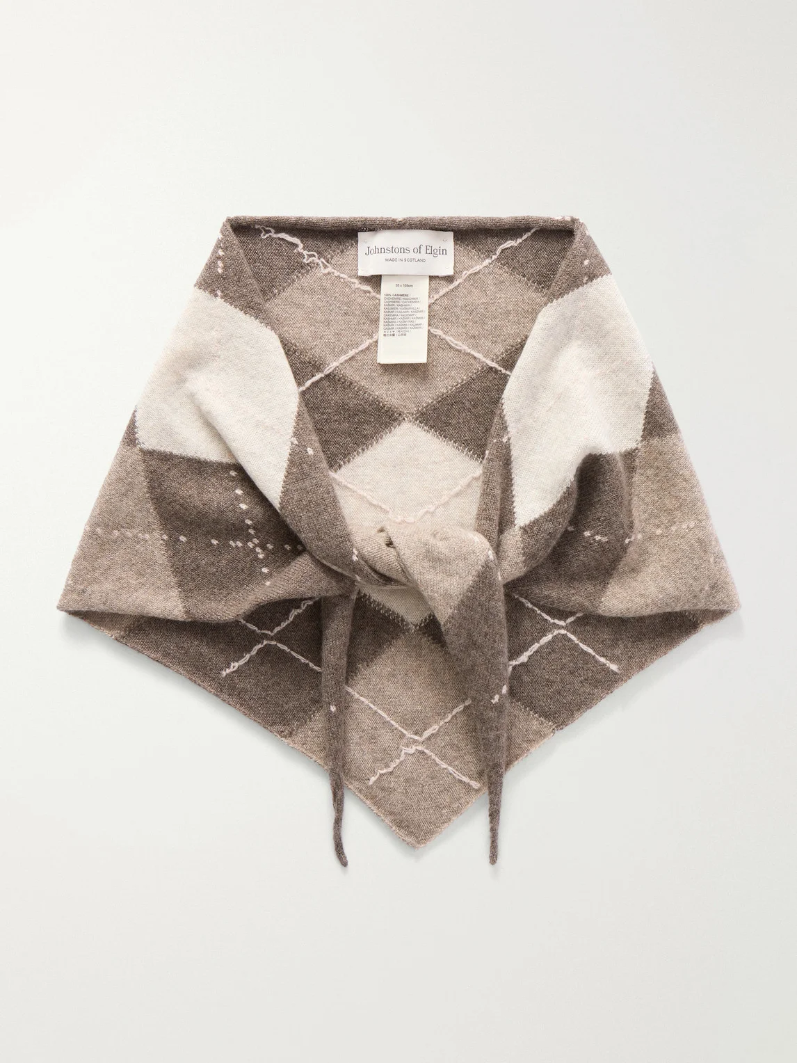 Clan Argyle Cashmere Scarf - 1