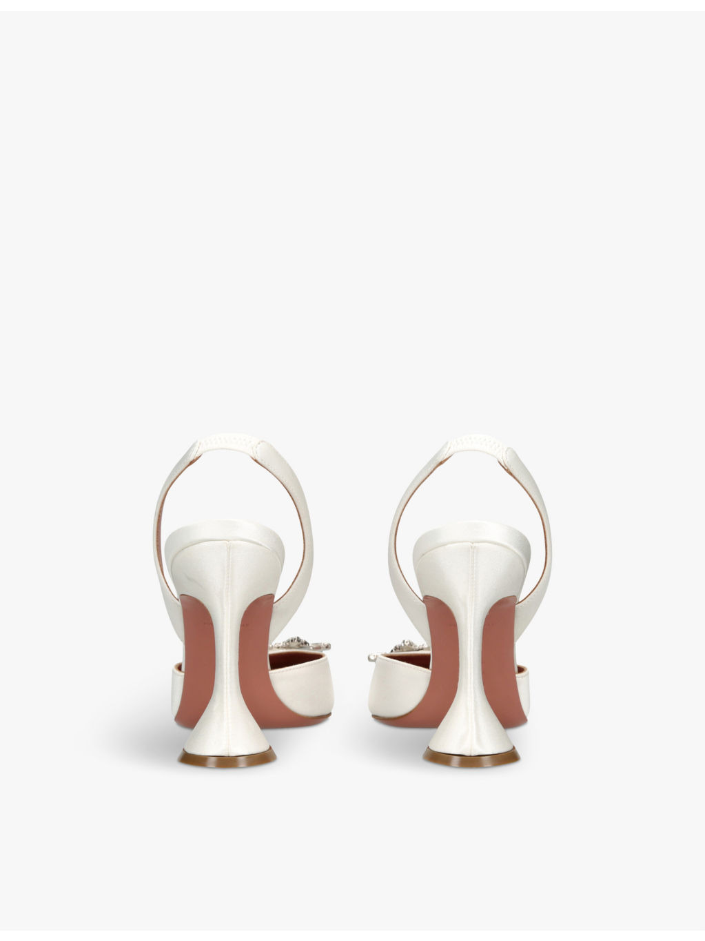 Begum crystal-embellished slingback leather mules - 4