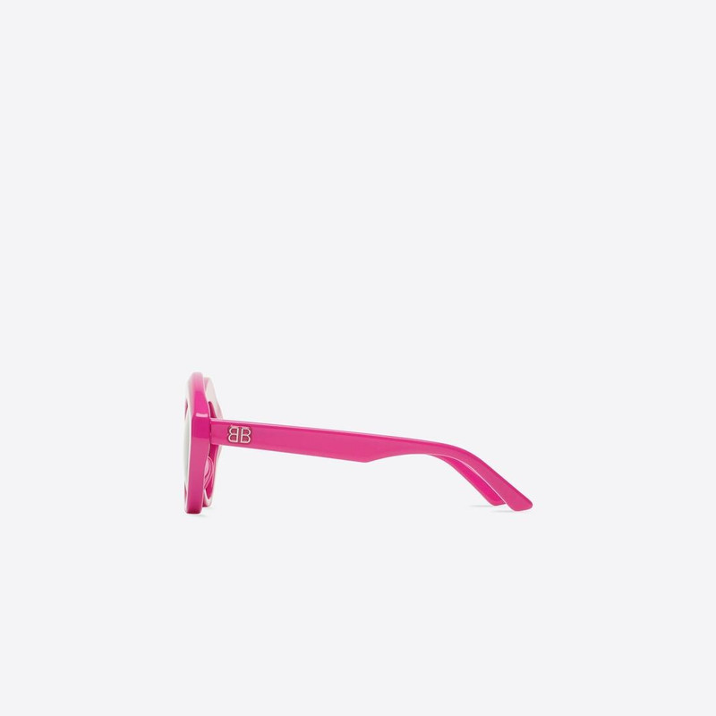 BALENCIAGA Women's Power Cat Sunglasses in Fuchsia outlook