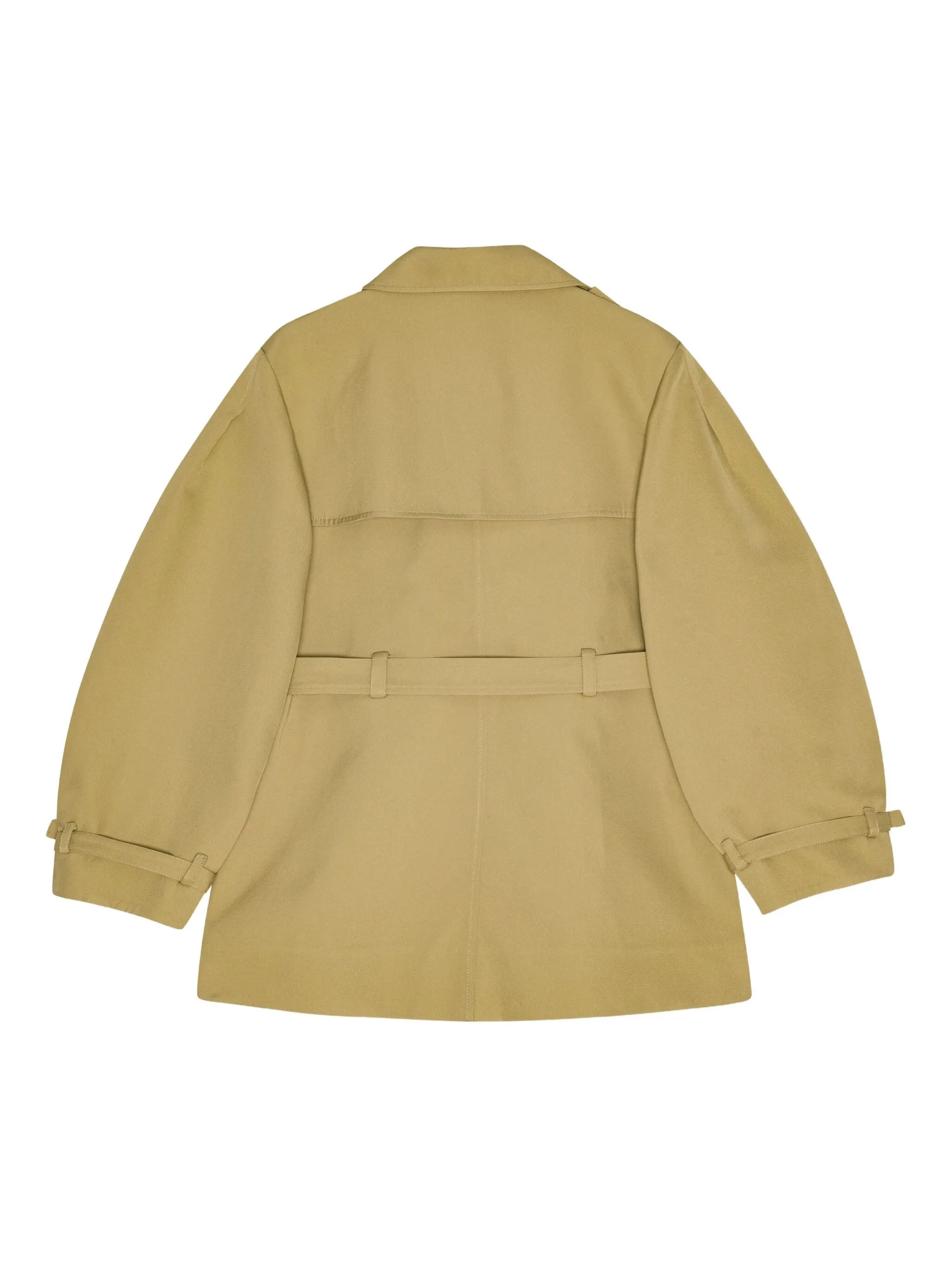 balloon-sleeve trench coat - 6