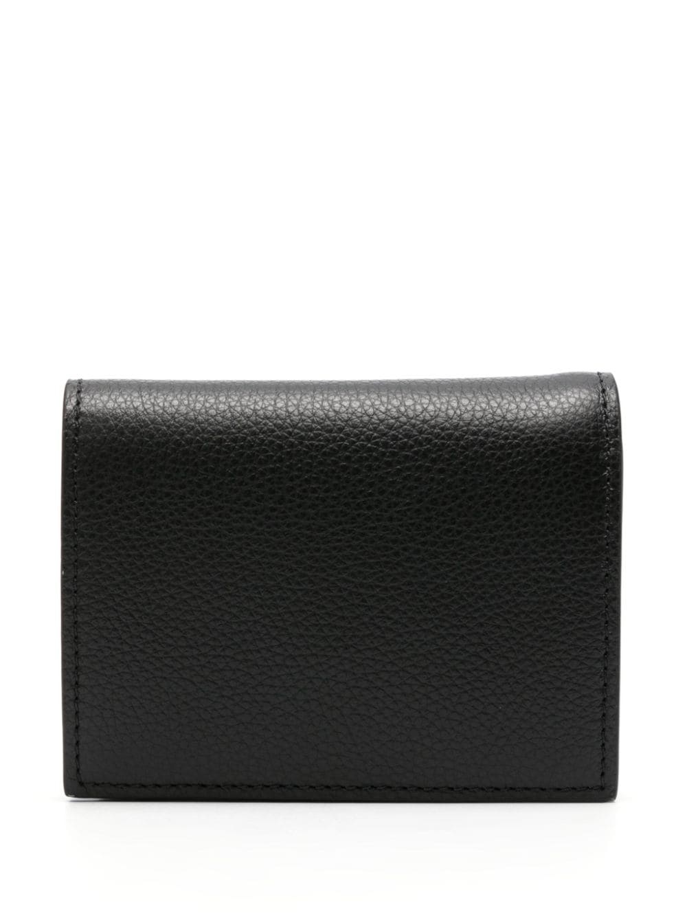 logo-embroidered leather wallet - 2