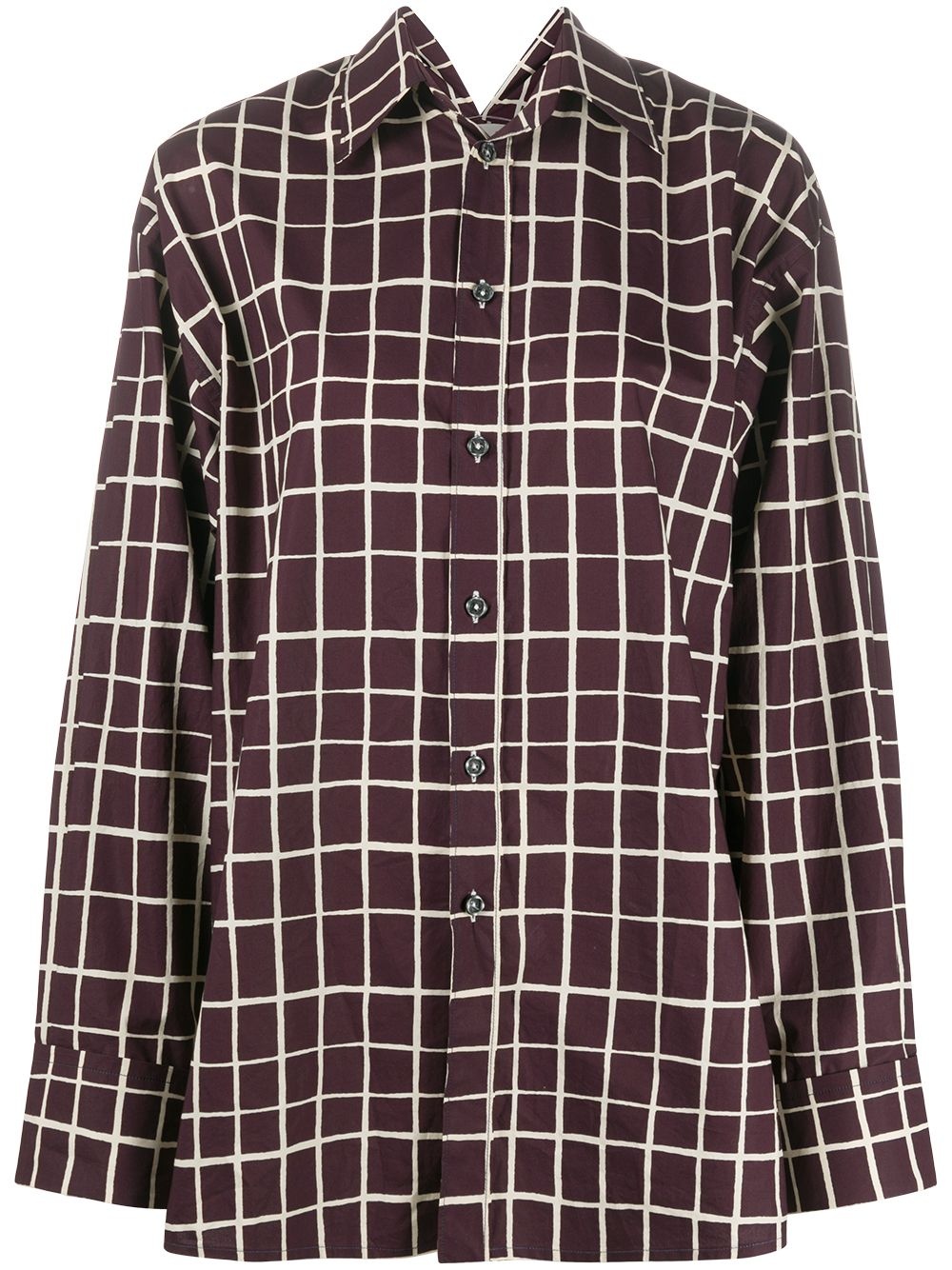 check-pattern shirt - 1