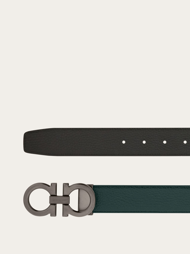 FERRAGAMO Reversible and adjustable Gancini belt outlook
