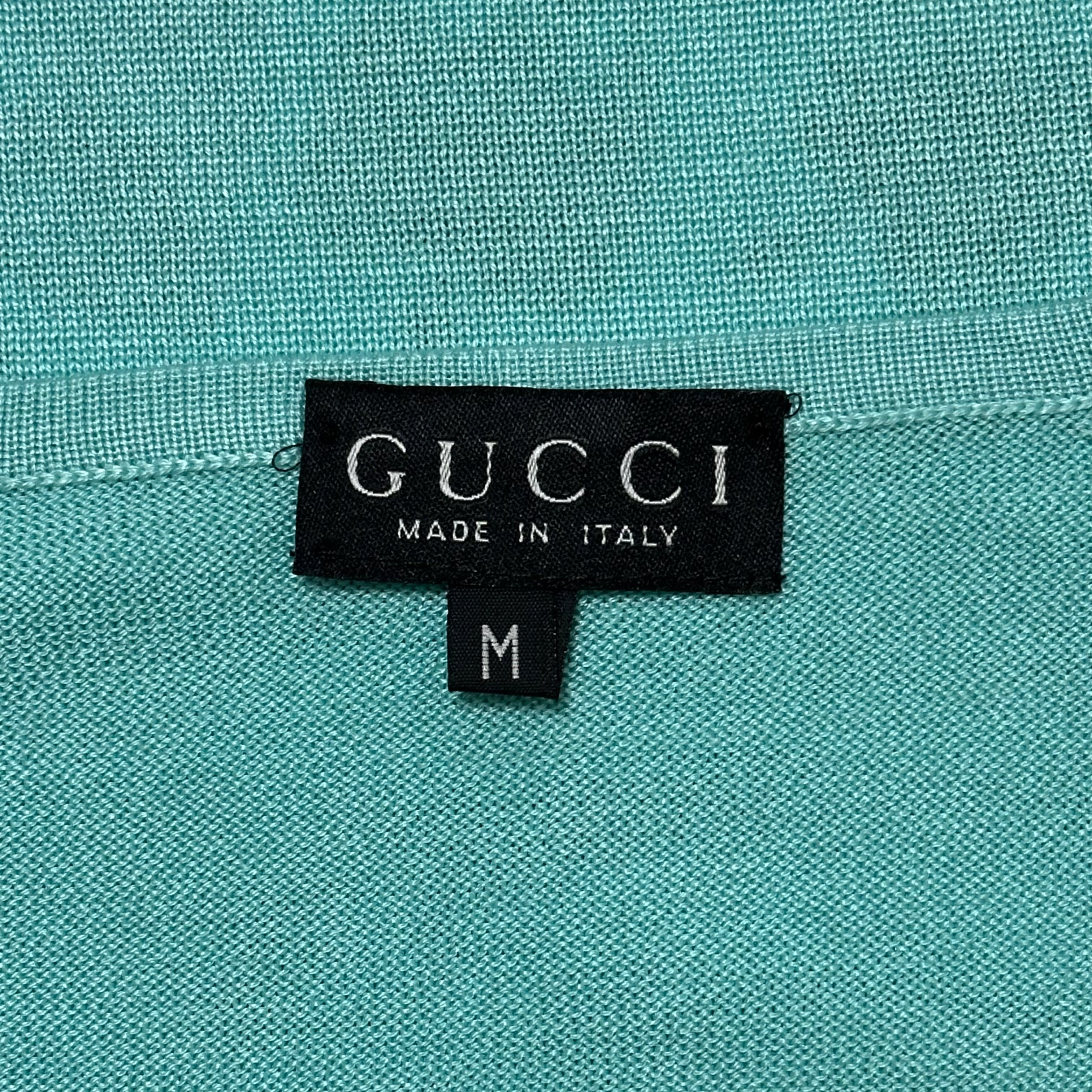 GUCCI Spring Summer 1996 Fruit Print V-neck Knit Pullover - 6