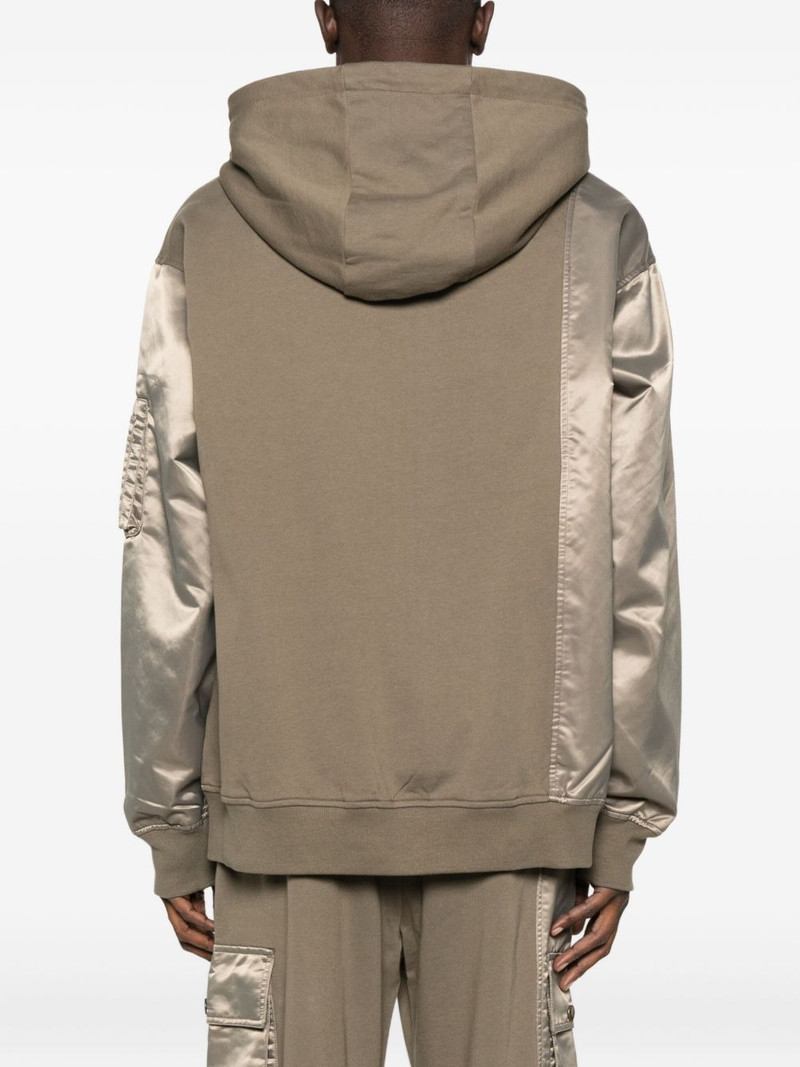 satin-panel hooded jacket 4