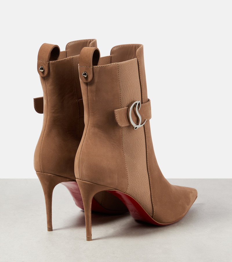 Christian Louboutin CL Chelsea Booty suede ankle boots outlook