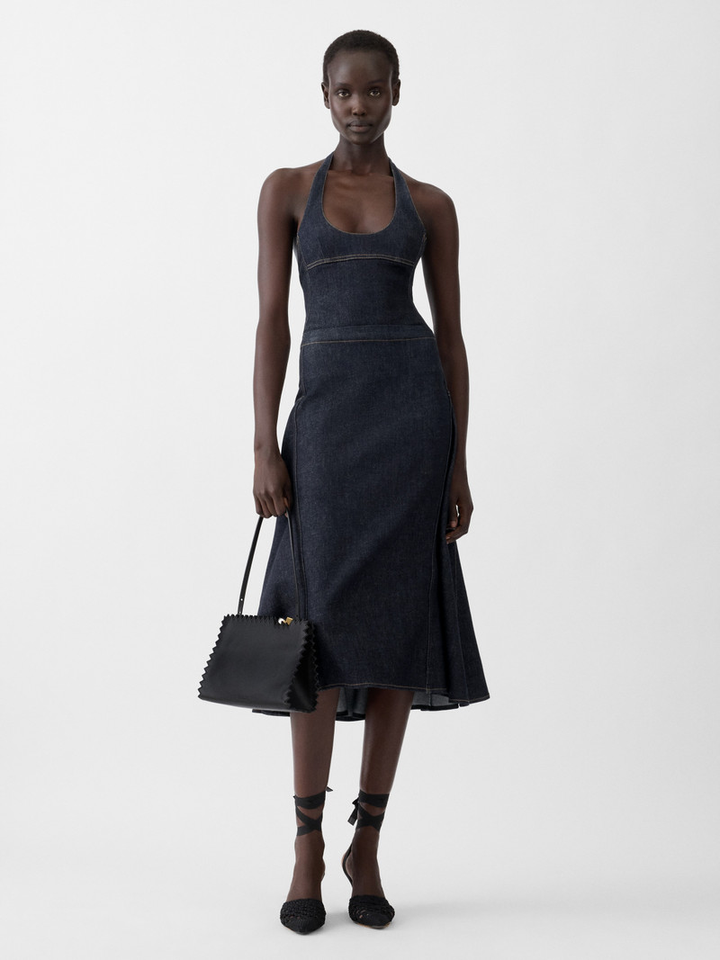 JACQUEMUS The Lavoir de-Nîmes denim skirt outlook