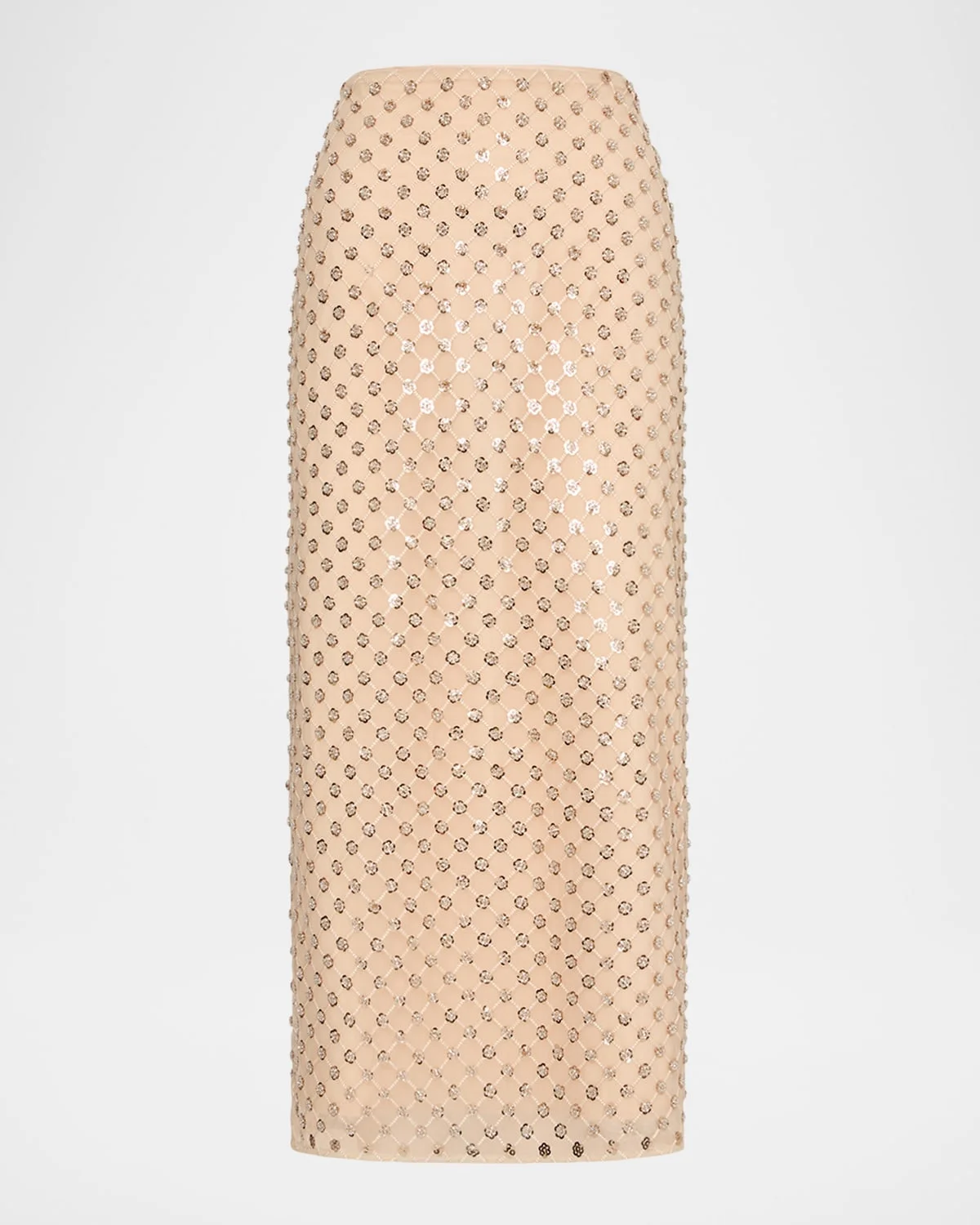 Rosemary Sequin Embroidered Midi Skirt - 1