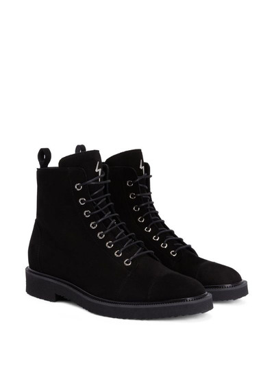 Giuseppe Zanotti lace-up suede ankle boots outlook