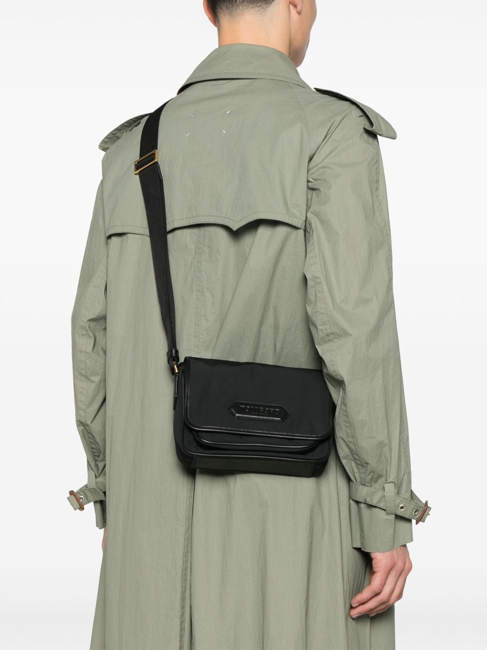 logo-patch messenger bag - 2
