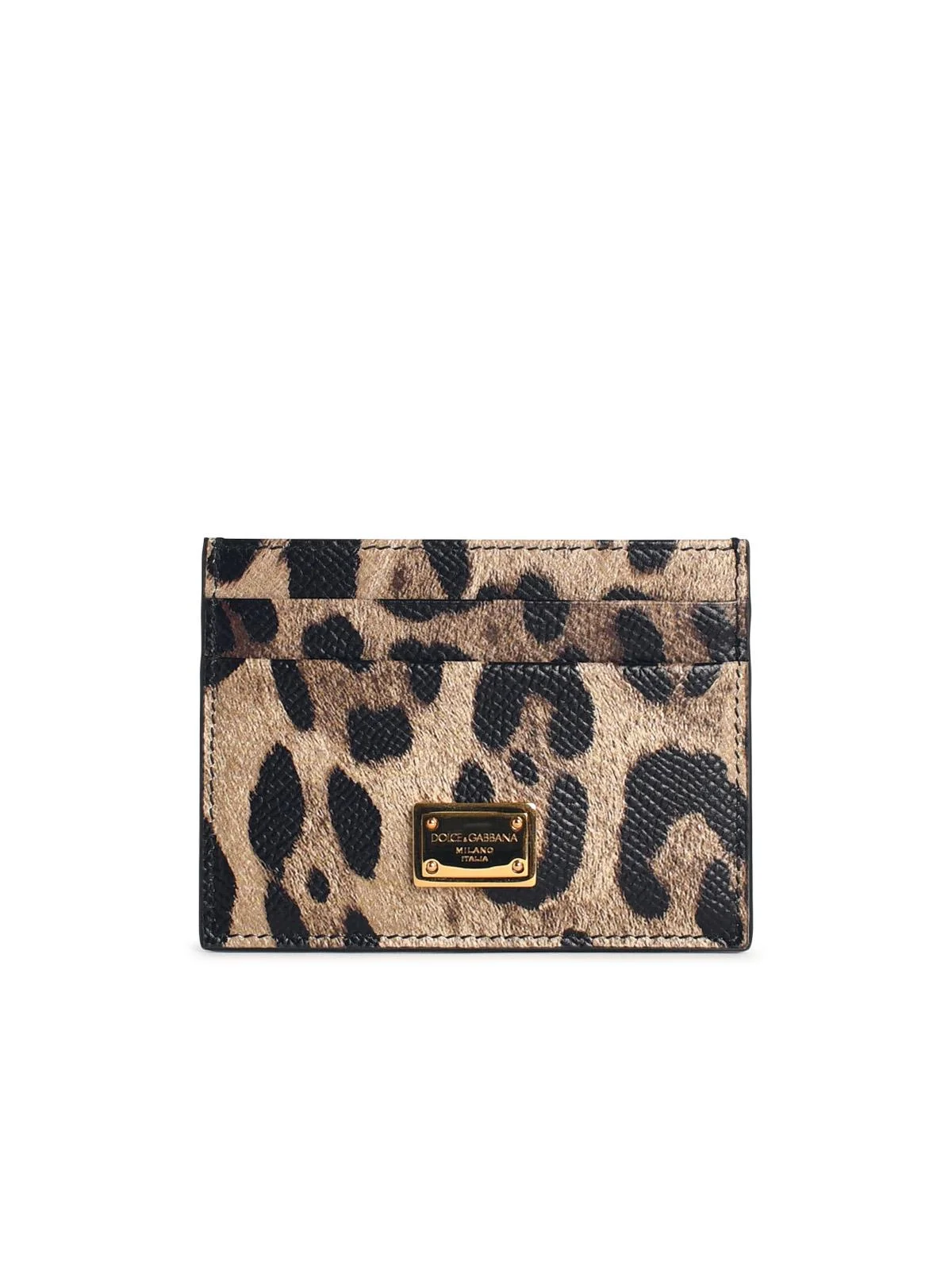 Dolce & Gabbana 'Dauphine' Leopard Print Leather Card Holder Women - 1
