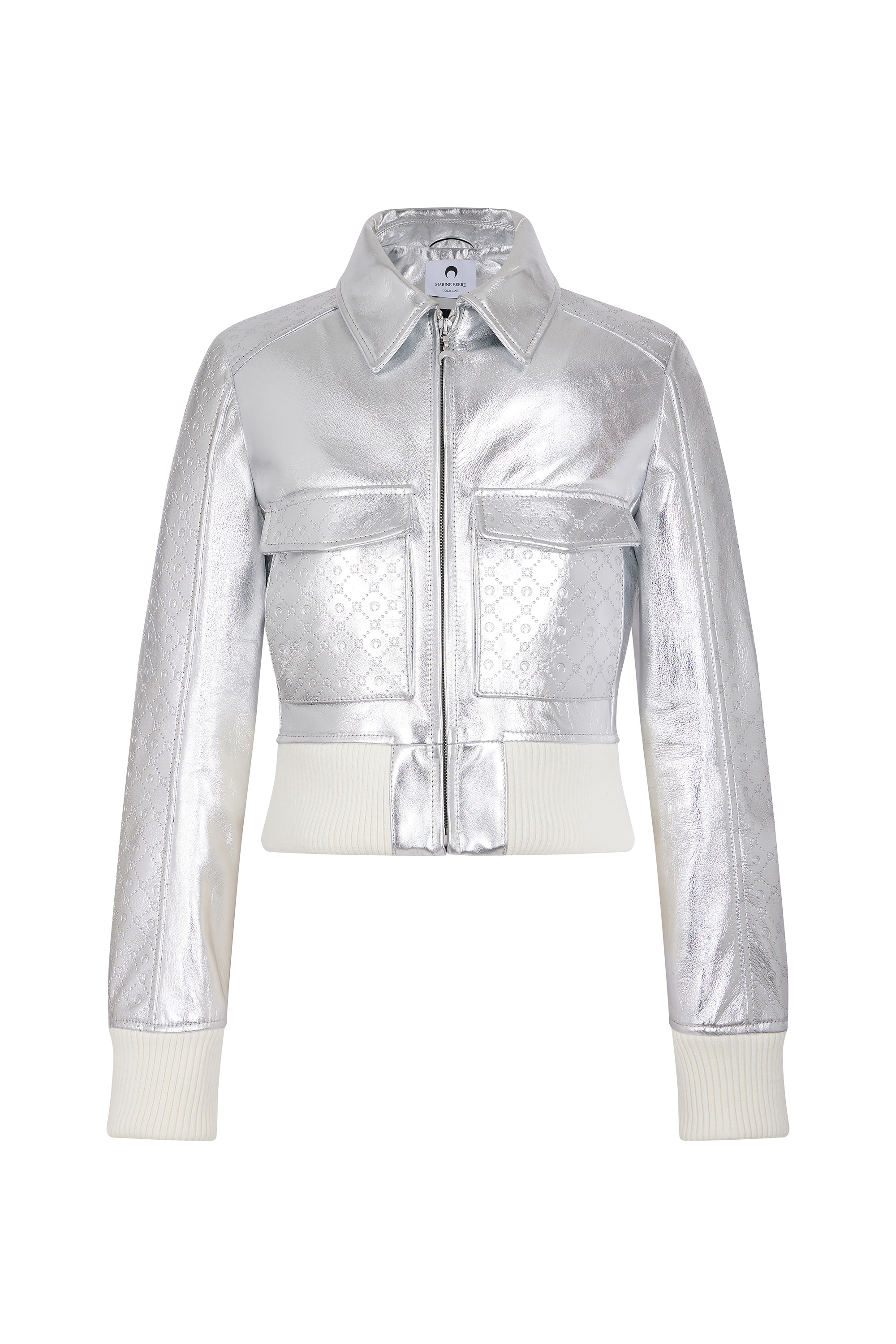 Laminated Leather Boxy Jacket - 1