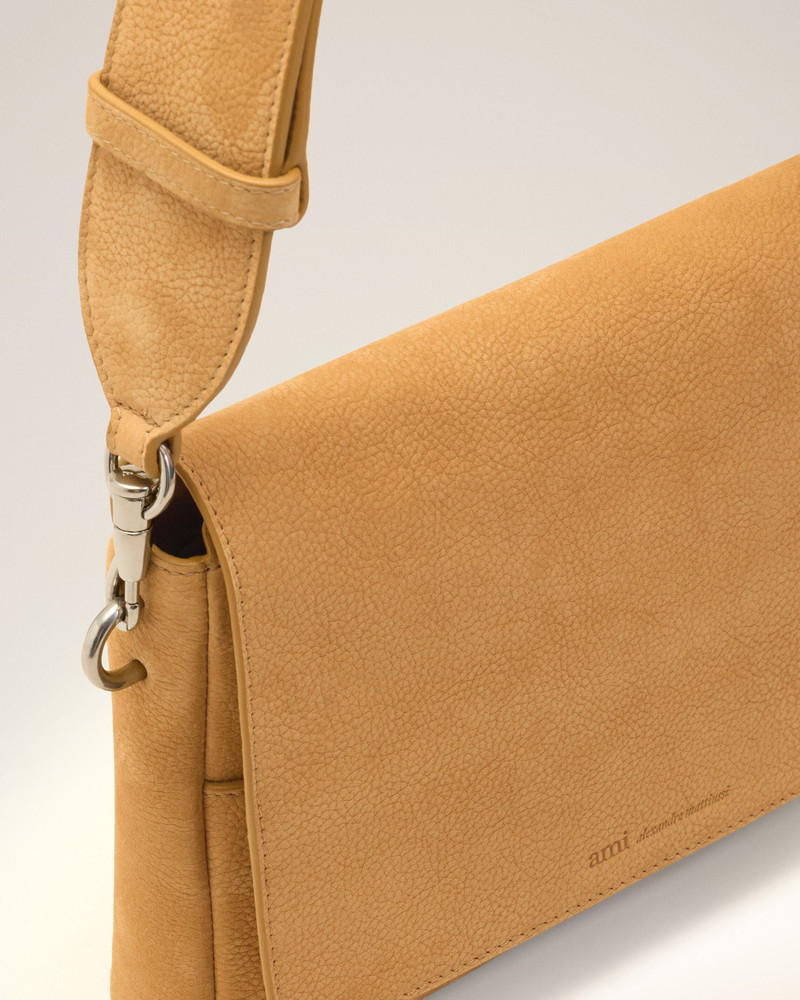 YELLOW COW LEATHER FLAP MESSENGER CARROUSEL BAG 6