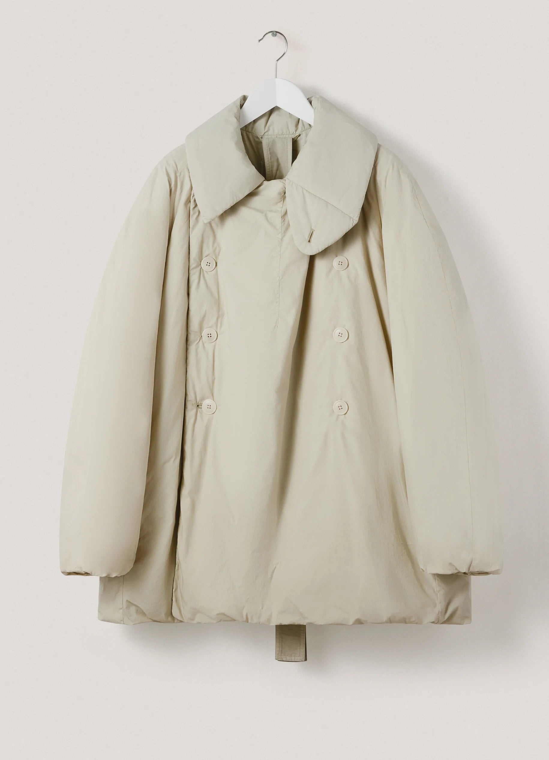Lemaire WADDED SHORT TRENCH COTTON NYLON | REVERSIBLE
