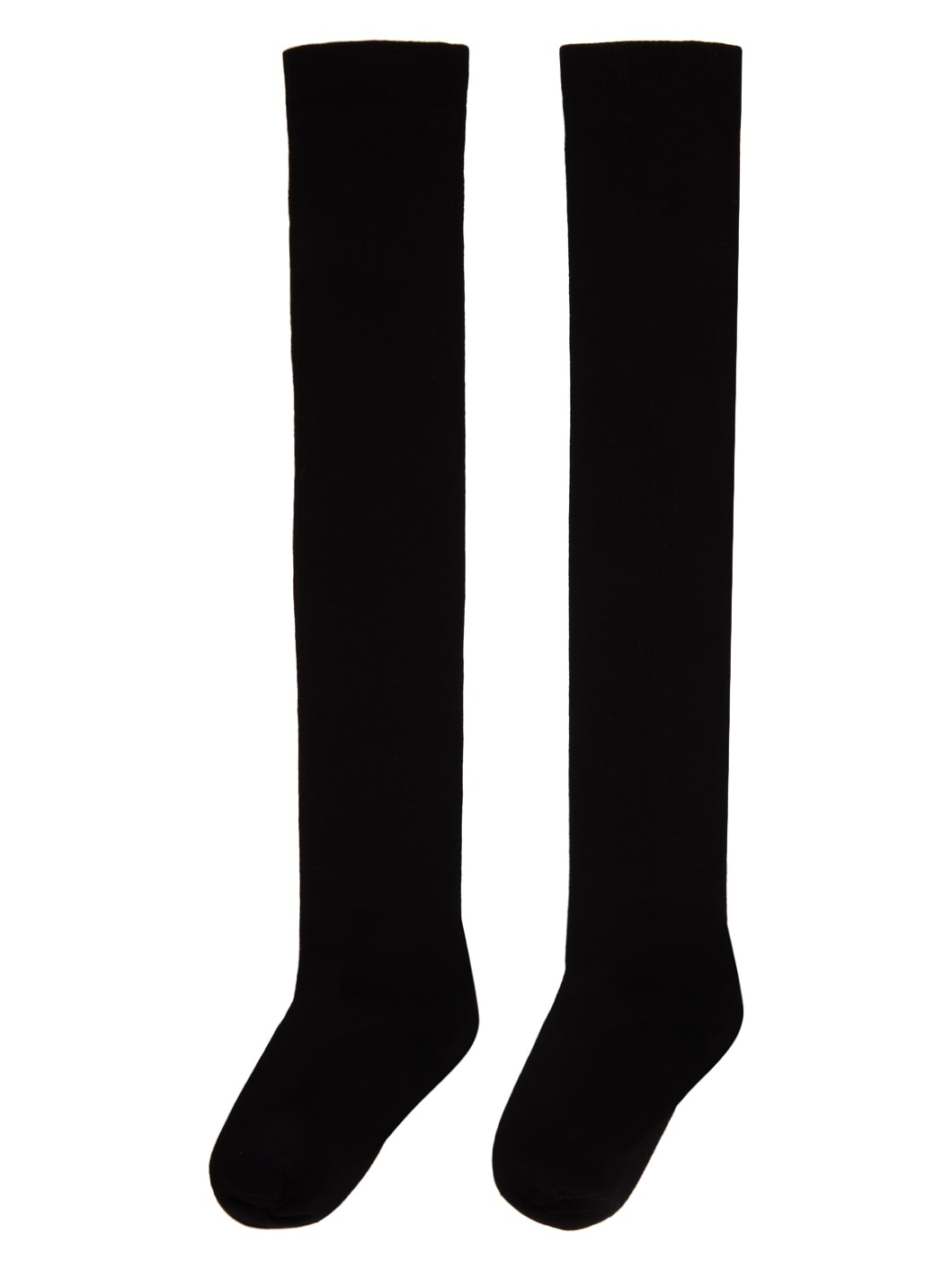 Black Semi-Sheer Socks - 2