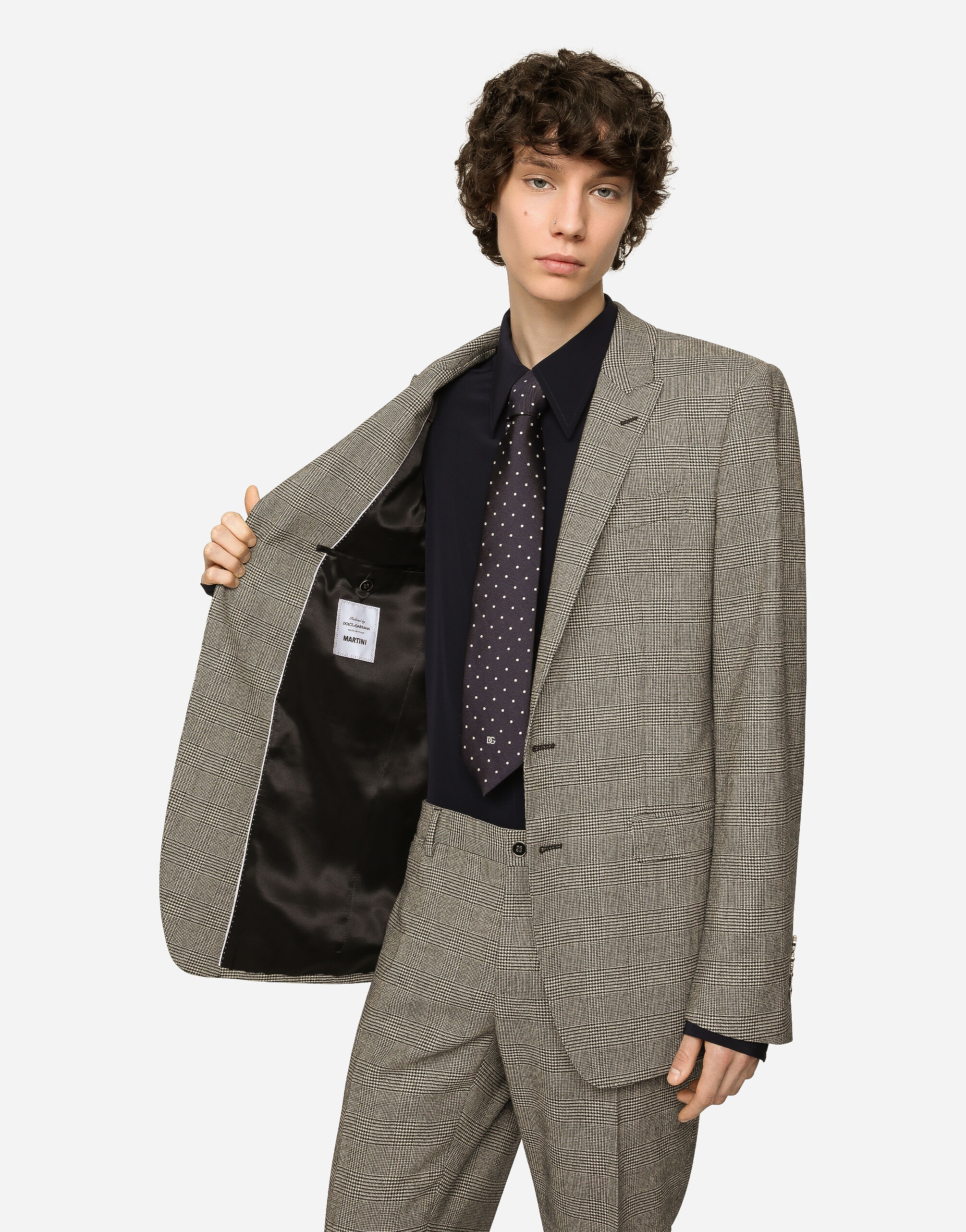 Single-breasted glen plaid Martini-fit suit - 5
