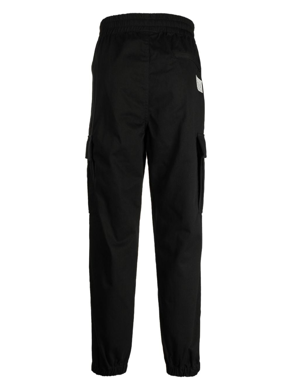 logo-patch cargo trousers - 2