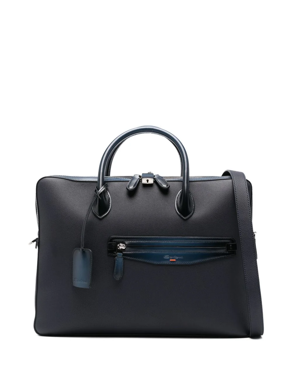 zip leather laptop bags - 1