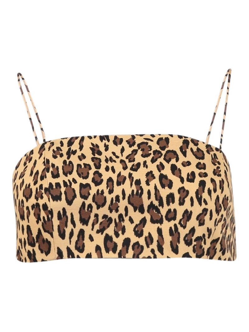 leopard-print bandeau top 1