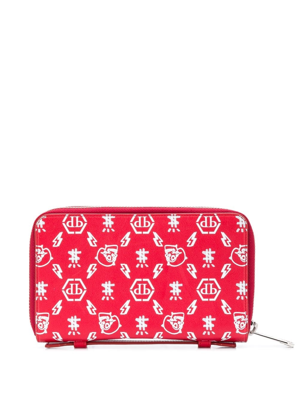 monogram print wallet - 2