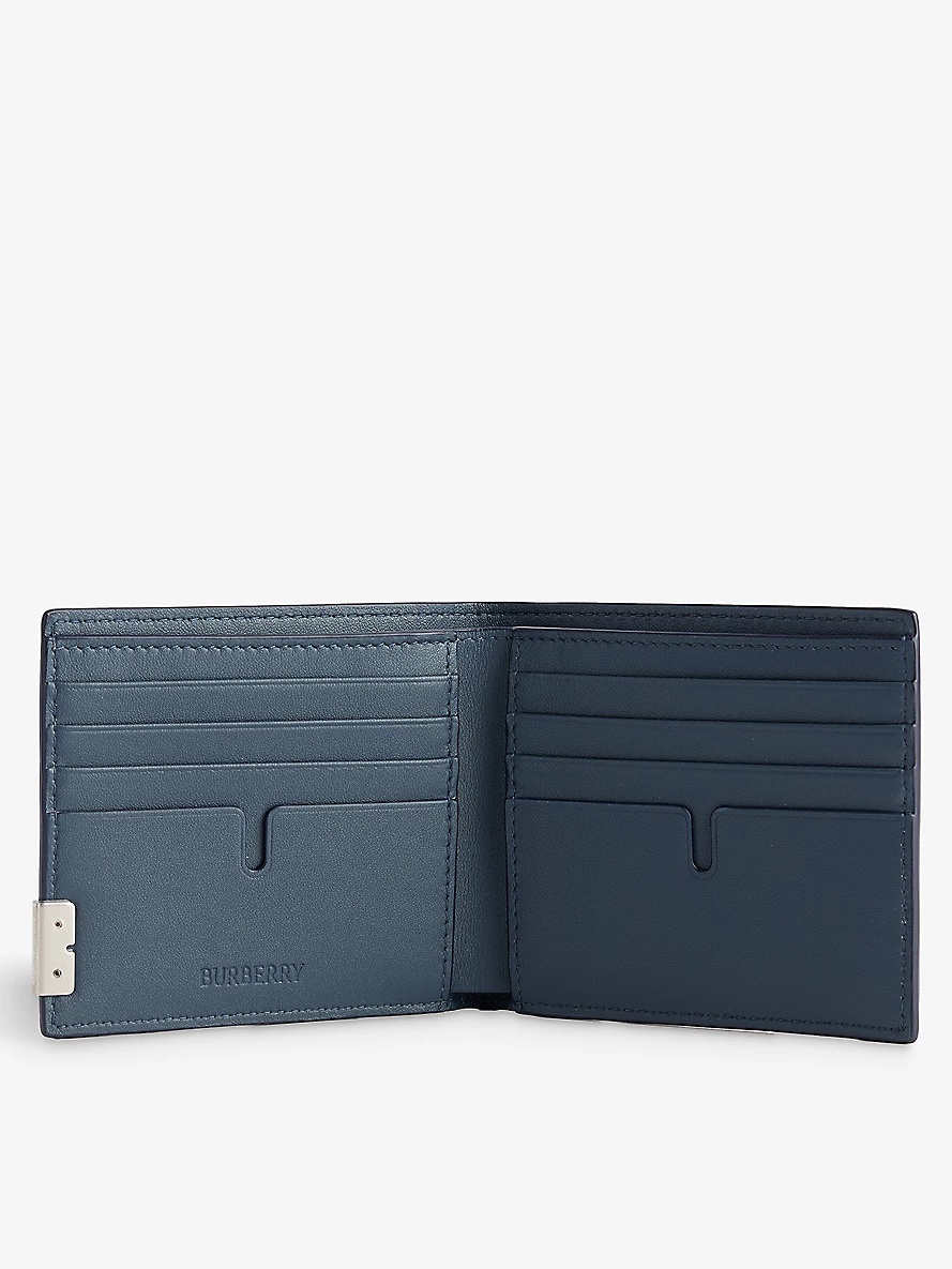 B Cut leather bifold wallet - 4