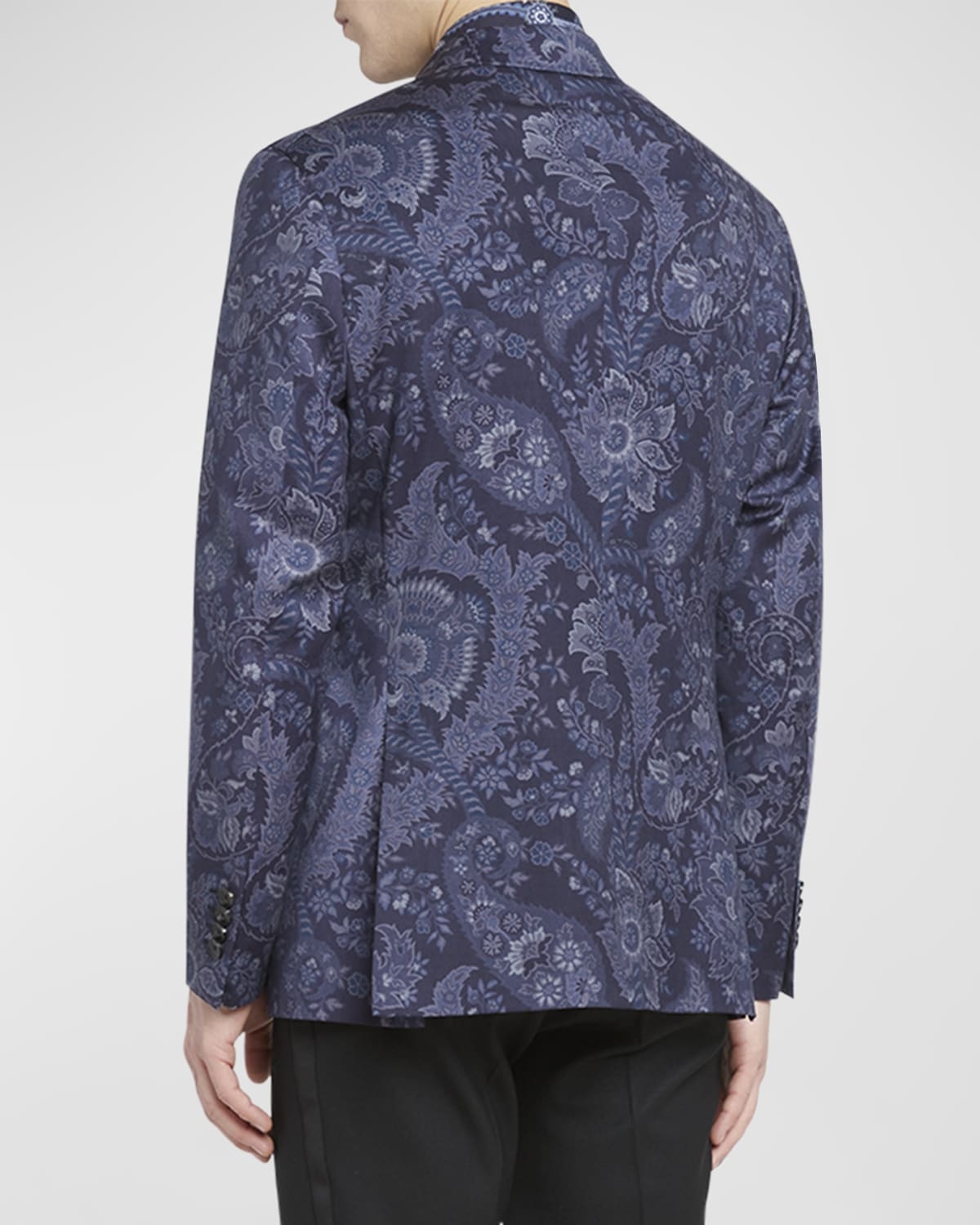 Men's Lightweight Paisley-Print Jacket - 4