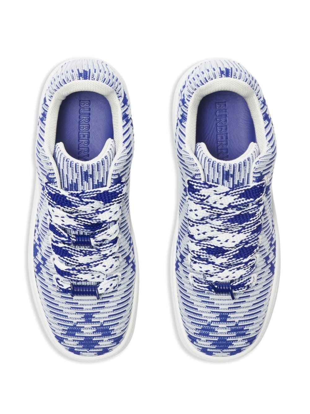 Bubble check-print sneakers - 4