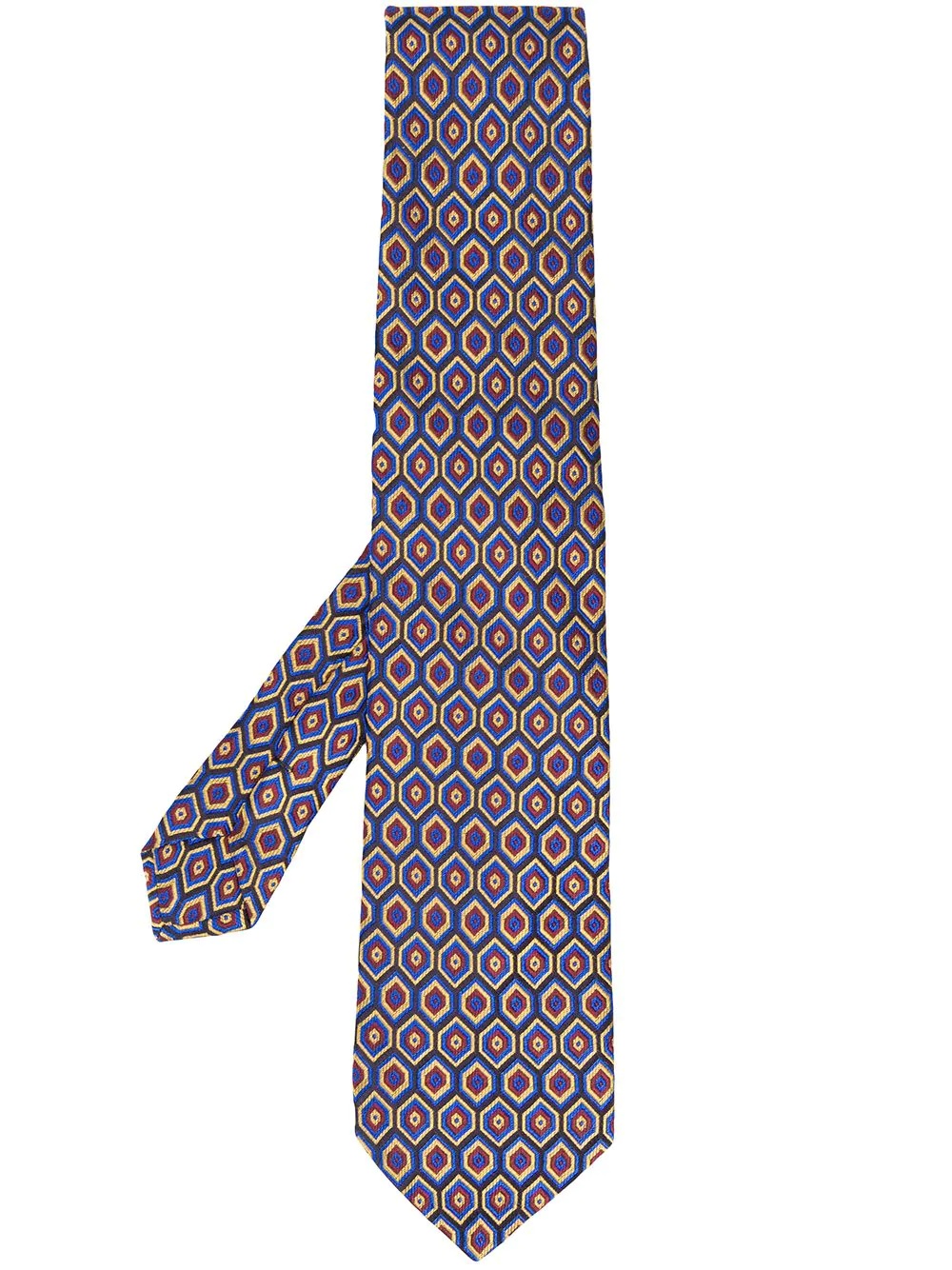 geometric print tie - 1